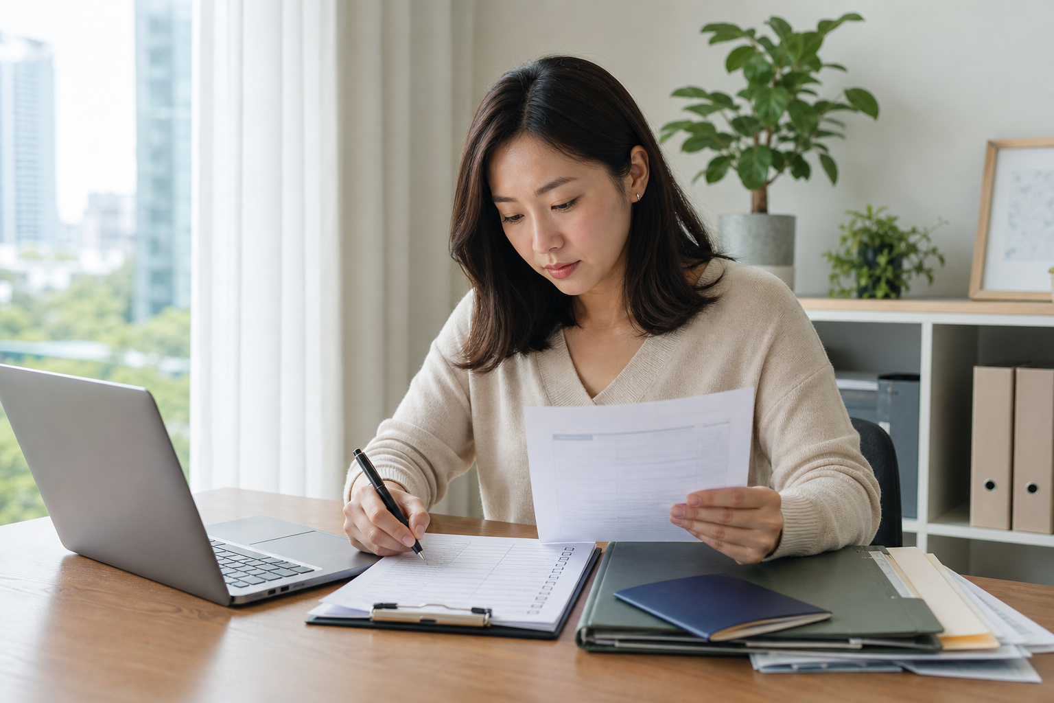 세금 관련 서류 검토